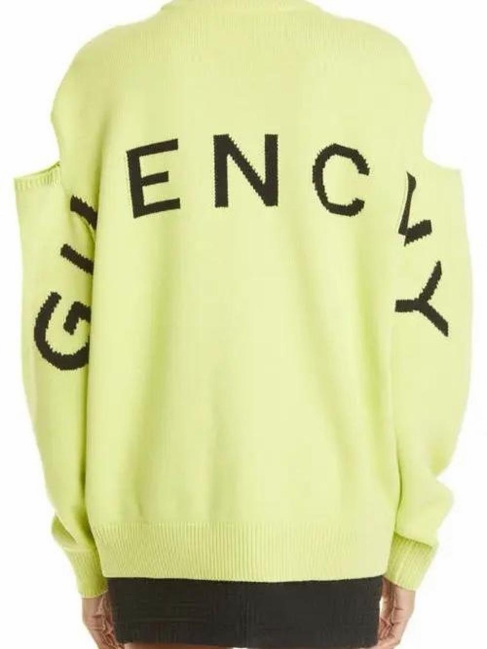 Givenchy 4g Cold Shoulder Wool & Cashmere Sweater - Picture 4 of 7